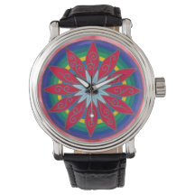 Montre de fleur de pinata géométrique