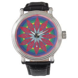 Montre de fleur de pinata géométrique