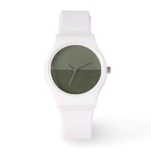 Montre de Fractionnement Vert Moss Personnalisé -