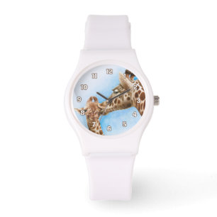 Montre de girafe et de veau