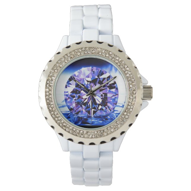 Montre de la dame de Diamond Violet (devant)
