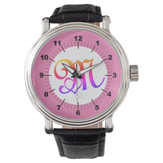 Montre De la lettre M (devant)