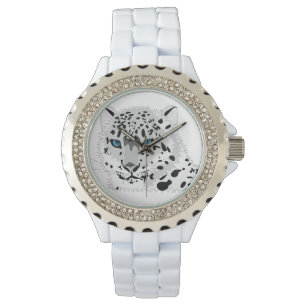 Montre de léopard de neige