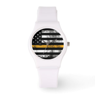 Montre de ligne femmes minces d'or d'expéditeur d