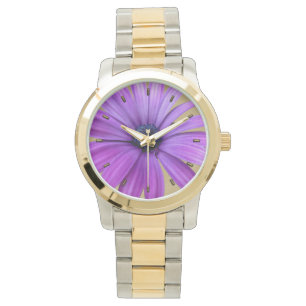 Montre de marguerite mauve de marguerite