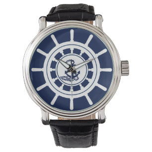 Montre de marin Bleu et Blanc Cadran