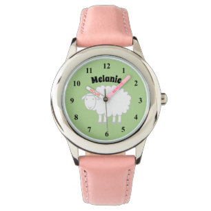 Montre de mignonne Kid avec nom animal de ferme et