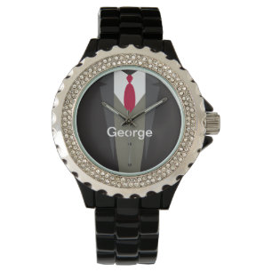 Montre de monogramme du costume des hommes