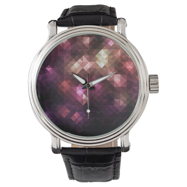 Montre de mosaïque Abstraite (devant)