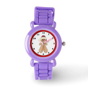 Montre de Noël de vacances de biscuit de pain