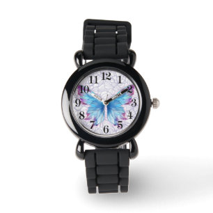 montre de parties scintillantes d'argent d'enfants