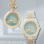 Montre de Pendentif numérique en marbre d'Aqua pou