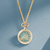 Montre de Pendentif numérique en marbre d'Aqua pou