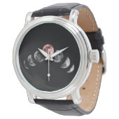 Montre de phase lunaire Eclipse Astronomie Watch (Incliné)