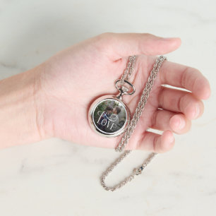 Montre de photo de couples fiancés personnalisée à