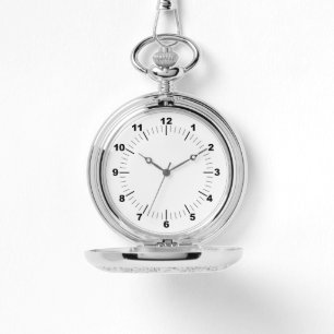 Montre de poche argent - Personnalisé (ajouter ima