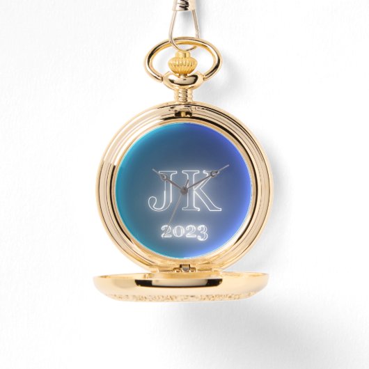 Montre de poche bleu foncé (Recto)