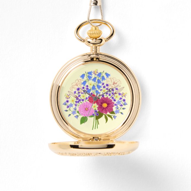 Montre de poche Blumenstrauss jaune (Recto)