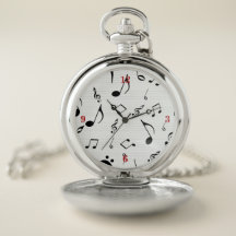 Montre de poche de musique de feuille