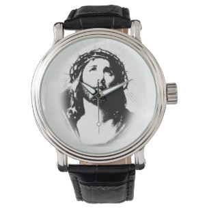 Montre de pochoir de visage de Jésus-Christ