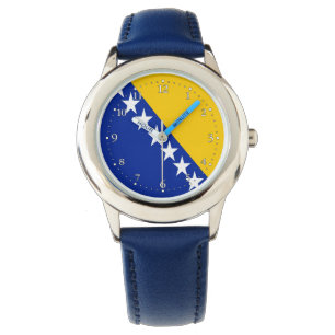Montre de poignet avec drapeau patriotique de Bosn