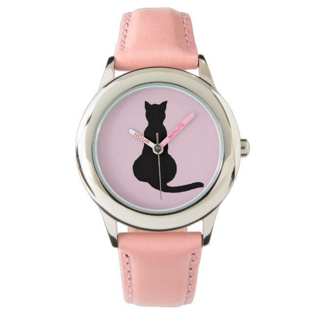 MONTRE DE POIGNET BLACK CAT  SAINT-VALENTIN (devant)