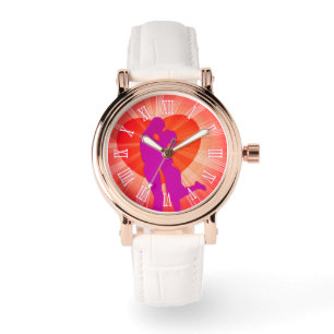 Montre de poignet de baiser du couple de Valentine