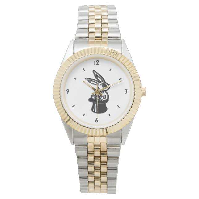 Montre de poignet Lapin Haut-de-forme (devant)