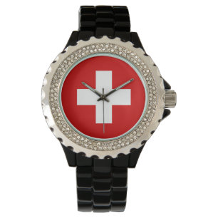 Montre de Suisse - le drapeau de la Suisse