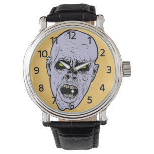 Montre de visage de zombi