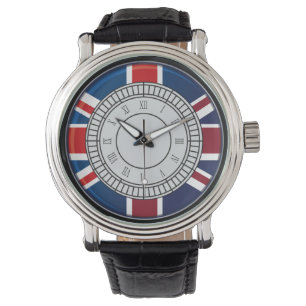 Montre de visage d'horloge de Big Ben de ville de
