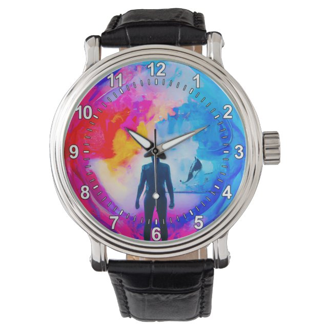 Montre Debout dans les couleurs (devant)