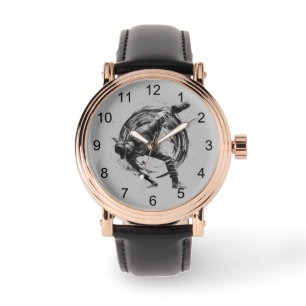 Montre Décor Style urbain Monochrome Motion Art