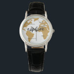 Montre Découvrez Gold Map Watch<br><div class="desc">Découvrez Gold Map Watch</div>