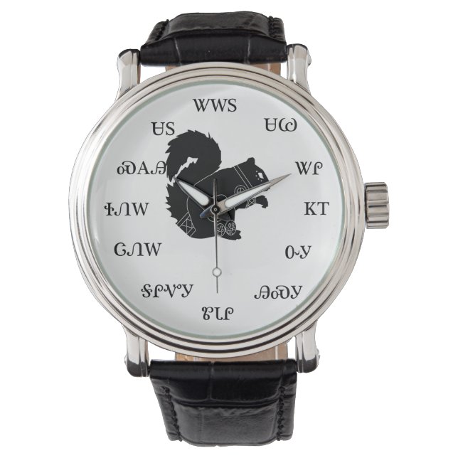 Montre d'écureuil de Cherokee (devant)