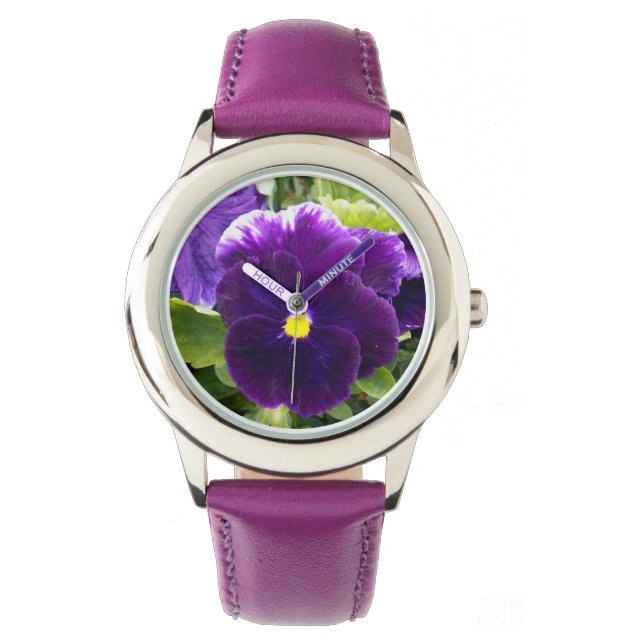 Montre Deep Purple Pansies On Bush (devant)