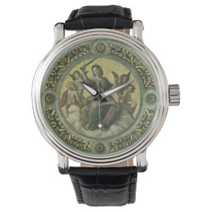 Montre Déesse romaine de la justice avec des anges par Ra