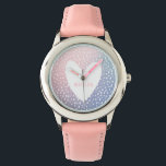 Montre Dégradé Pastel   impression directe coeur personna<br><div class="desc">Un dégradé pastel et des imprimés directs avec un design de coeur et un espace personnalisé pour un nom.</div>