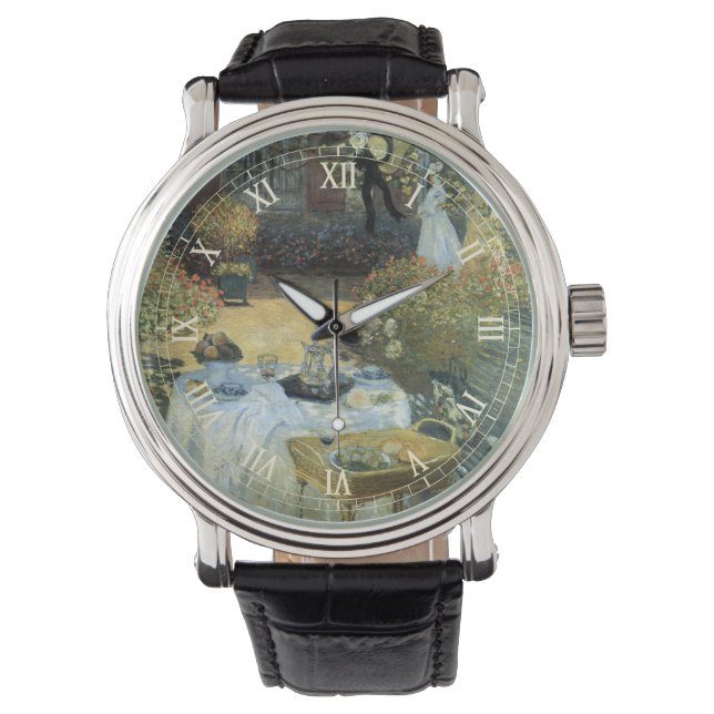 Montre Déjeuner de Claude Monet, impressionnisme Vintage (devant)