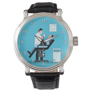 Montre Dentiste très Cool avec un patient au bureau