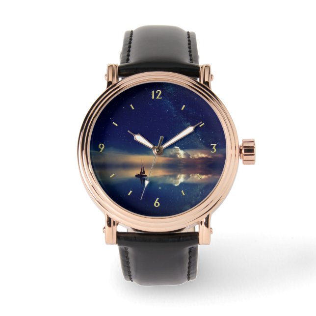 Montre Déplacer vers les nuages Hash Mark n Numbers (Recto)