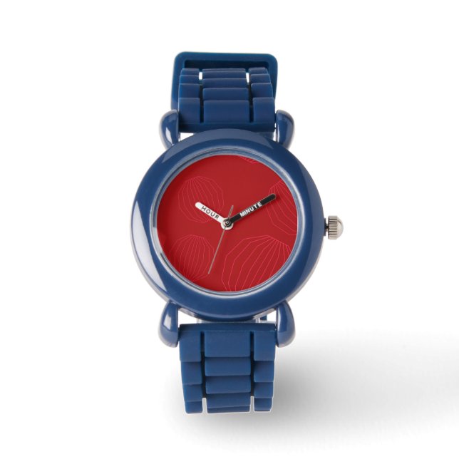 Montre Des ornements de Noël simples, modernes et fluides (Recto)