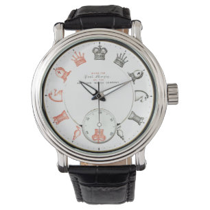Montre des pièces d'échecs uniques