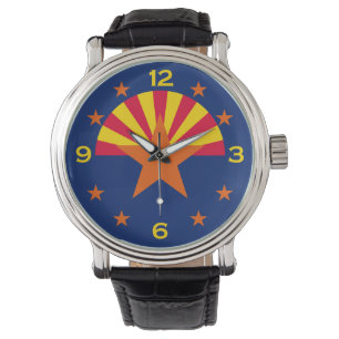 Montre Design de garde drapeau de l'État de l'Arizona