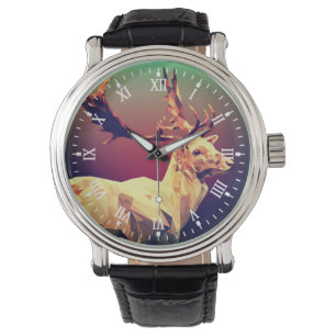 Montre Design en polygone de cerf