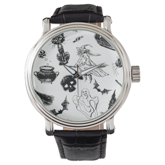 Montre Design motif d'Halloween (devant)