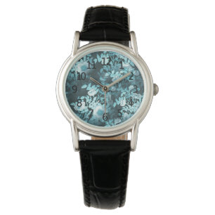 Montre Design Vintage de fleurs blanches victoriennes  