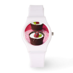 Montre Dessert blanc de mousse de chocolat