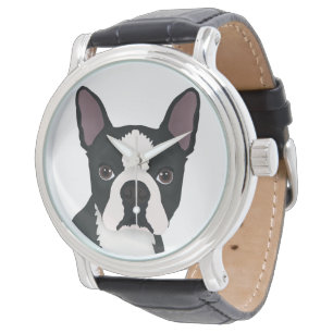 Montre dessin animé de boston terrier