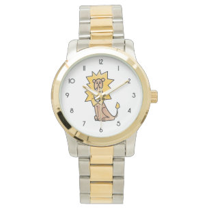 Montre dessin animé lion mignon enfants rétro safari jung